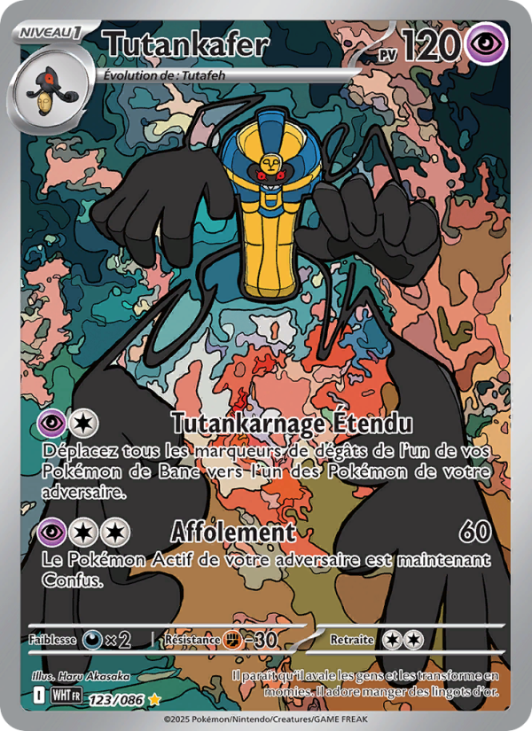 Tutankafer 123 — Weiße Flammen (French Pokémon TCG card)