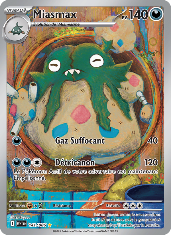 Miasmax 141 — Weiße Flammen (French Pokémon TCG card)