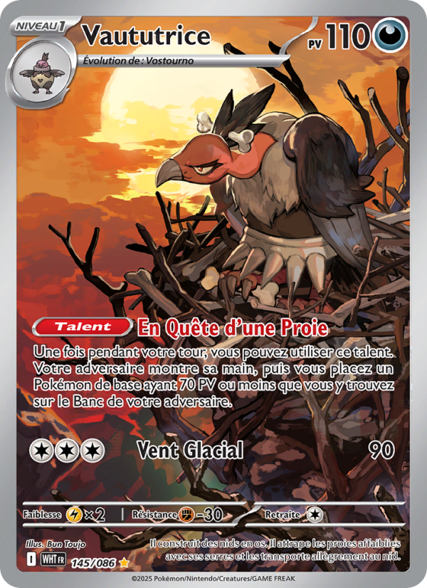 Vaututrice 145 — Weiße Flammen (French Pokémon TCG card)