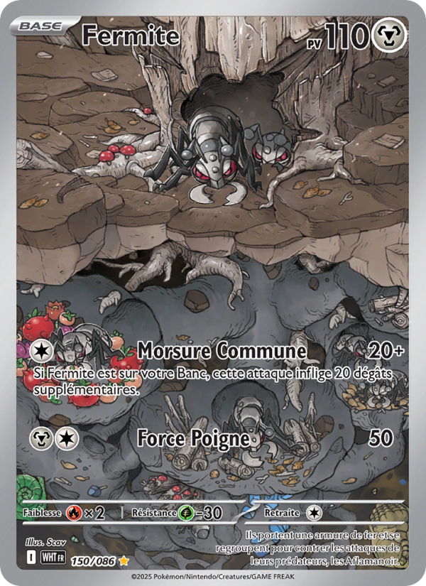 Fermite 150 — Weiße Flammen (French Pokémon TCG card)