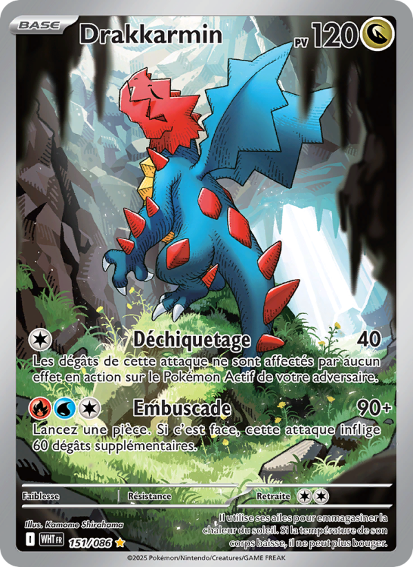 Drakkarmin 151 — Weiße Flammen (French Pokémon TCG card)