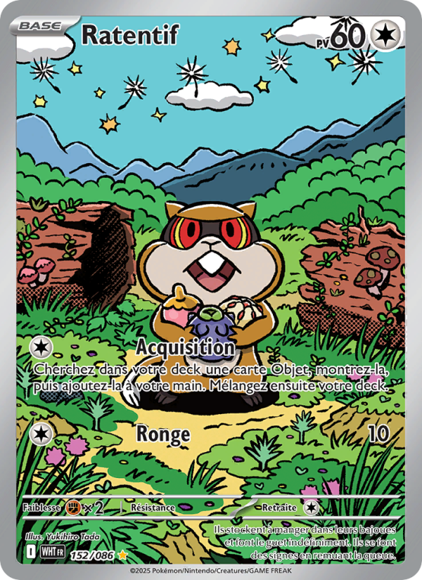 Ratentif 152 — Weiße Flammen (French Pokémon TCG card)
