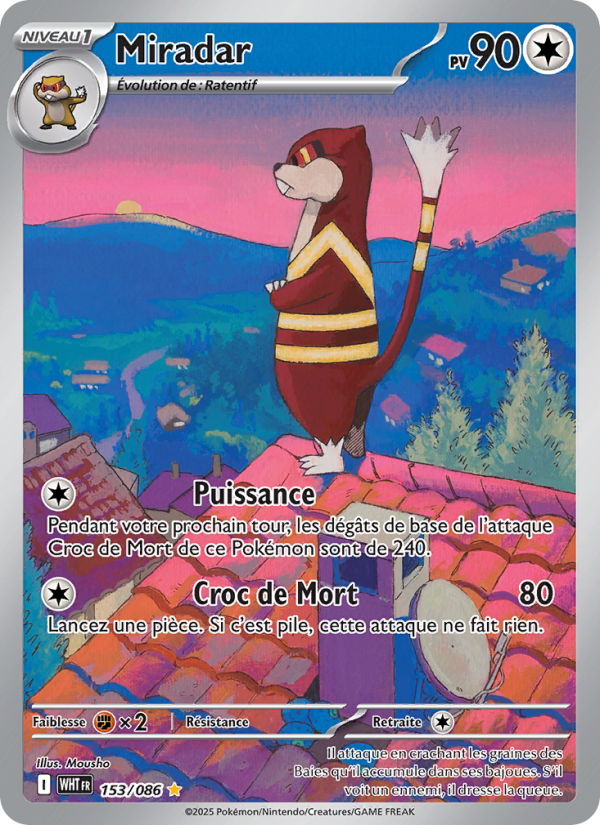 Miradar 153 — Weiße Flammen (French Pokémon TCG card)