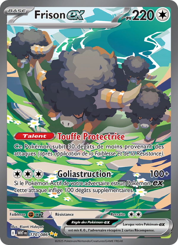 Frison-ex 170 — Weiße Flammen (French Pokémon TCG card)