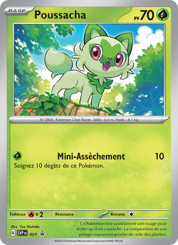 Poussacha 001 — SVP Black Star Promos (French Pokémon TCG card)