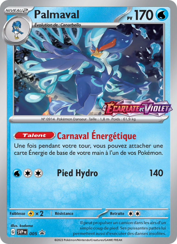 Palmaval 005 — SVP Black Star Promos (French Pokémon TCG card)