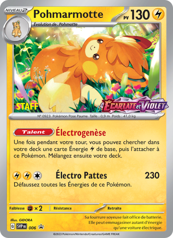 Pohmarmotte 006 — SVP Black Star Promos (French Pokémon TCG card)