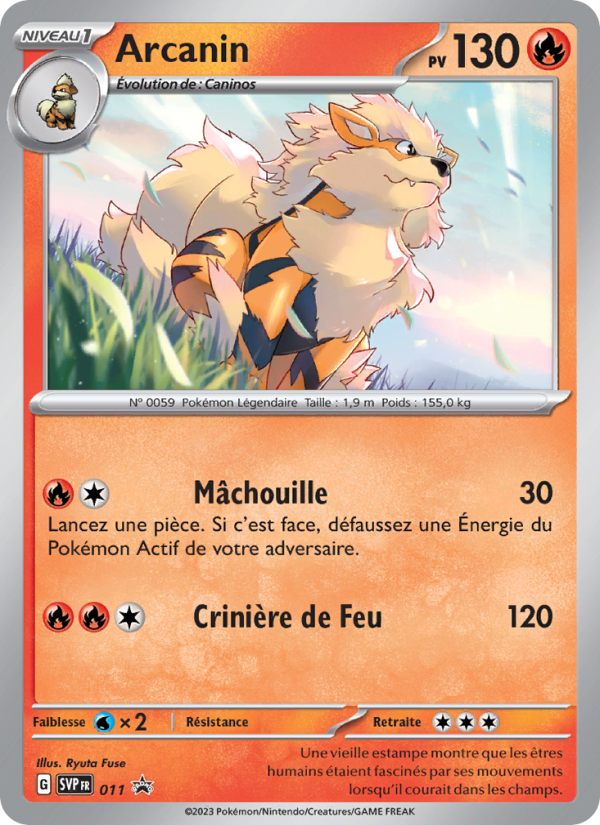 Arcanin 011 — SVP Black Star Promos (French Pokémon TCG card)