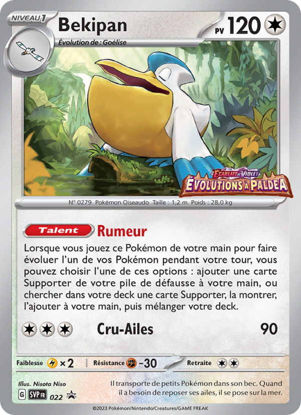 Bekipan 022 — SVP Black Star Promos (French Pokémon TCG card)