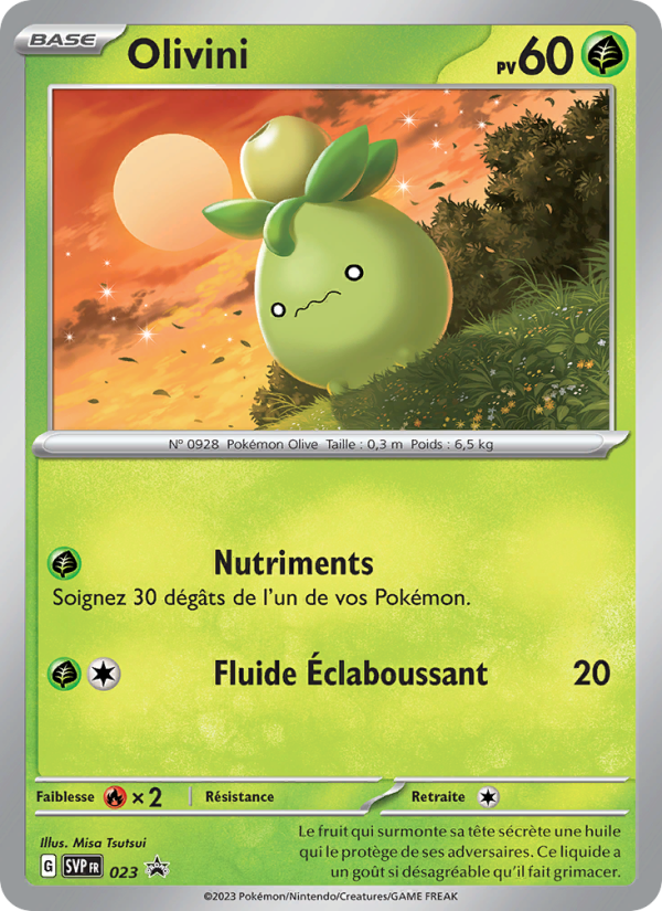 Olivini 023 — SVP Black Star Promos (French Pokémon TCG card)