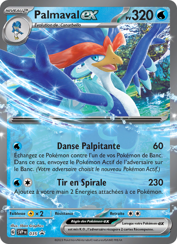 Palmaval-ex 035 — SVP Black Star Promos (French Pokémon TCG card)