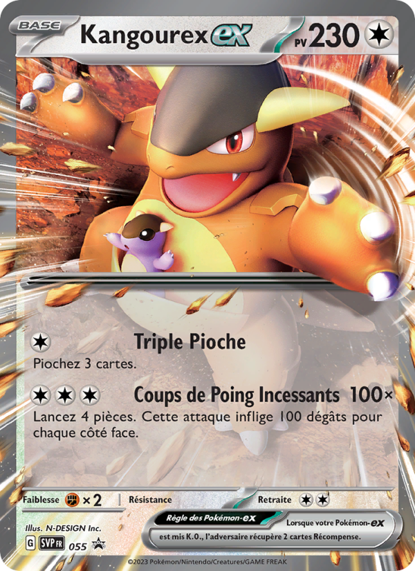 Kangourex-ex 055 — SVP Black Star Promos (French Pokémon TCG card)