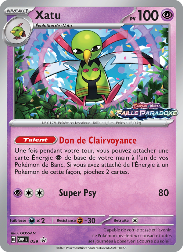Xatu 059 — SVP Black Star Promos (French Pokémon TCG card)