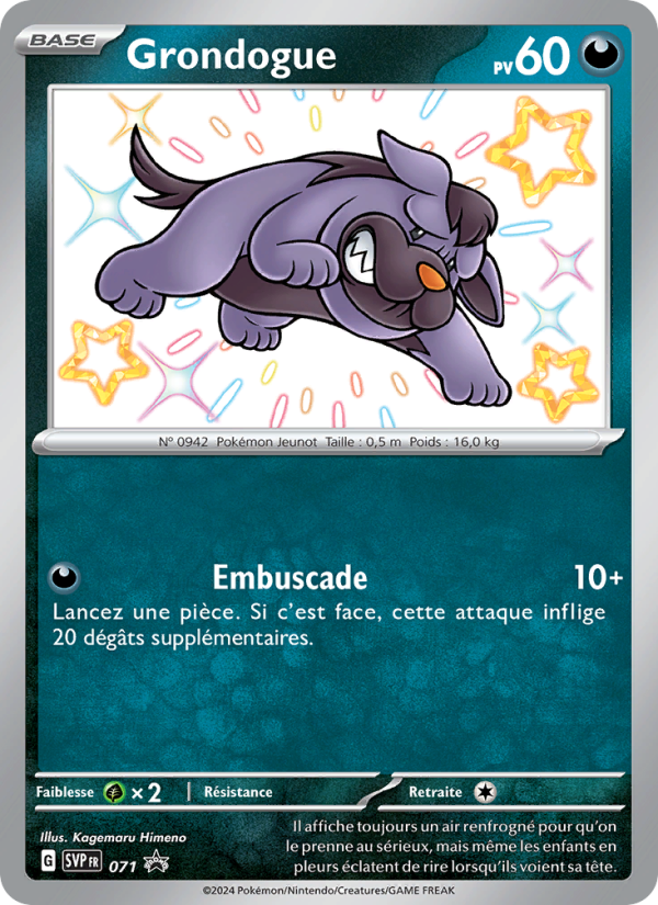 Grondogue 071 — SVP Black Star Promos (French Pokémon TCG card)