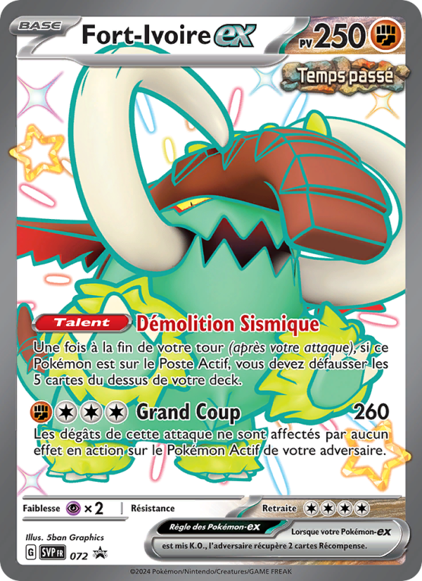 Fort-Ivoire-ex 072 — SVP Black Star Promos (French Pokémon TCG card)