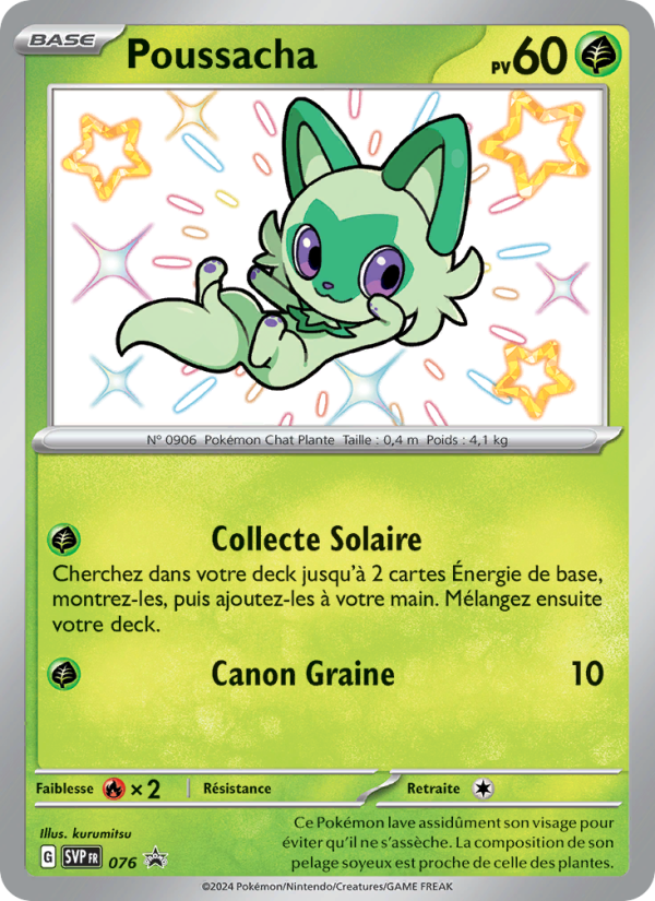 Poussacha 076 — SVP Black Star Promos (French Pokémon TCG card)