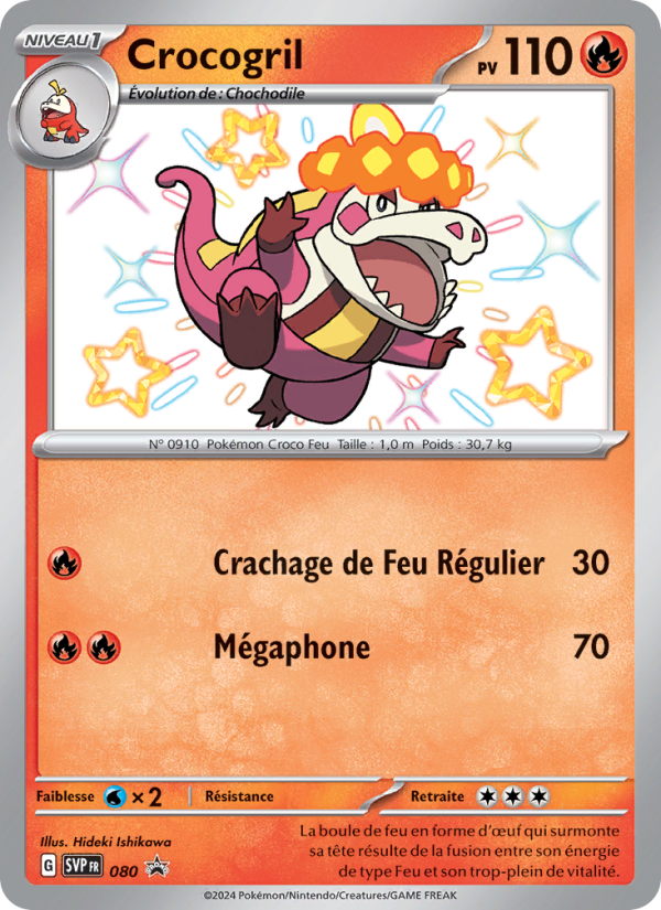 Crocogril 080 — SVP Black Star Promos (French Pokémon TCG card)