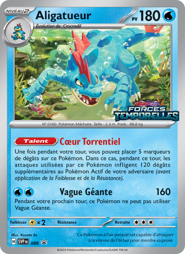 Aligatueur 089 — SVP Black Star Promos (French Pokémon TCG card)