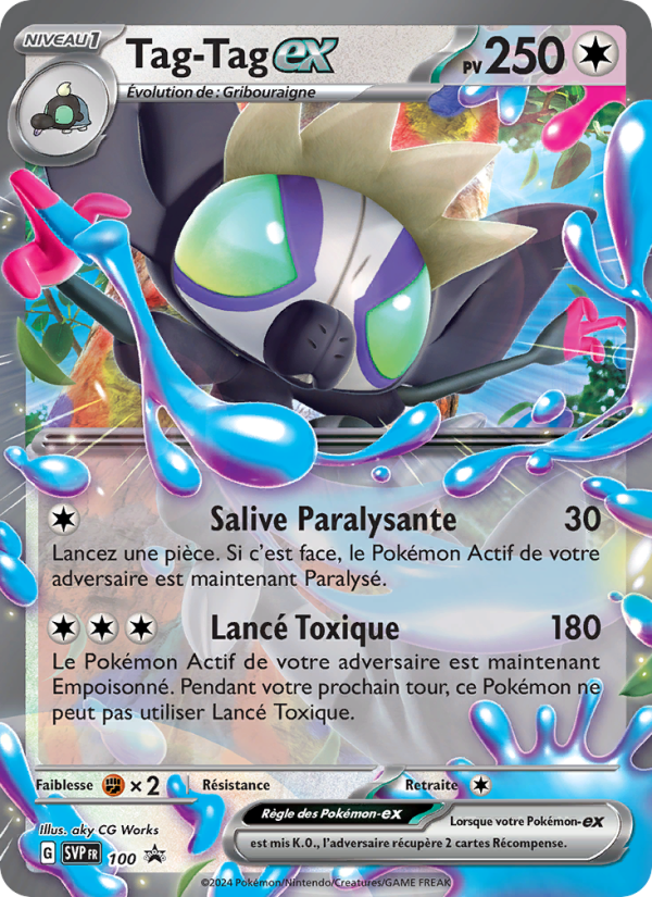 Tag-Tag-ex 100 — SVP Black Star Promos (French Pokémon TCG card)