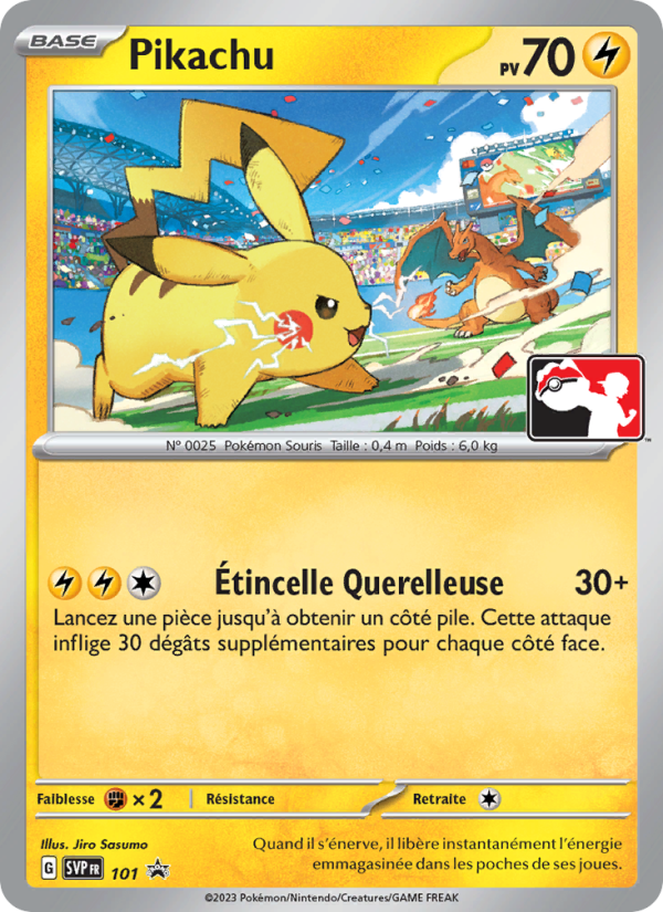 Pikachu 101 — SVP Black Star Promos (French Pokémon TCG card)