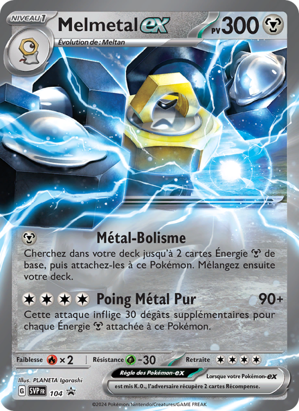 Melmetal-ex 104 — SVP Black Star Promos (French Pokémon TCG card)