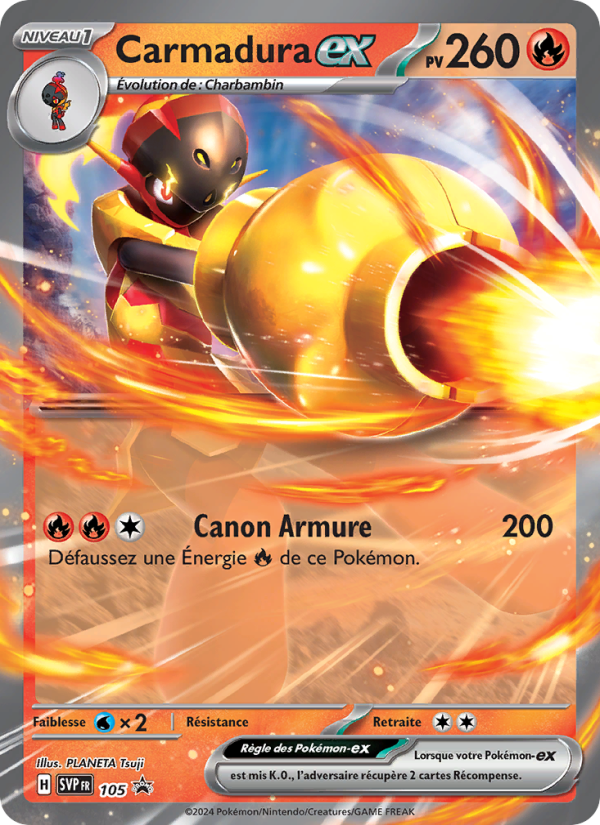 Carmadura-ex 105 — SVP Black Star Promos (French Pokémon TCG card)