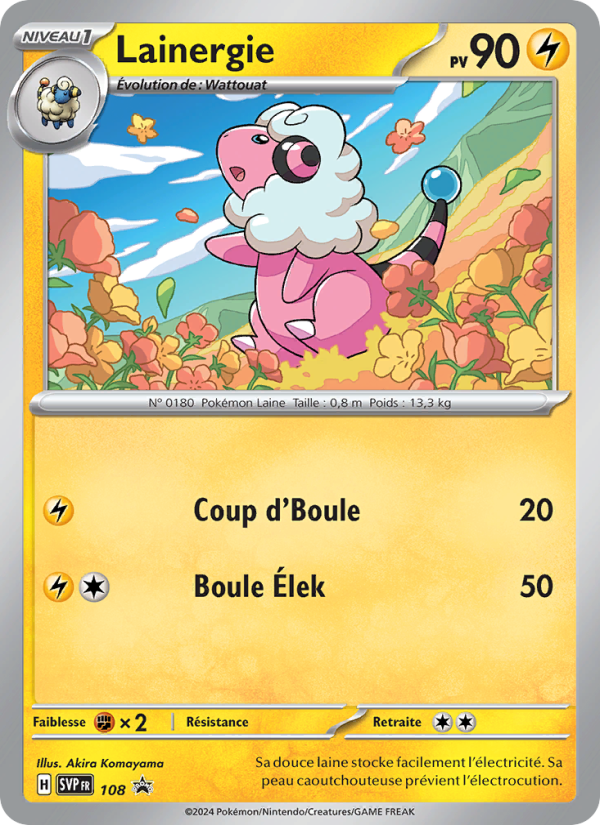 Lainergie 108 — SVP Black Star Promos (French Pokémon TCG card)