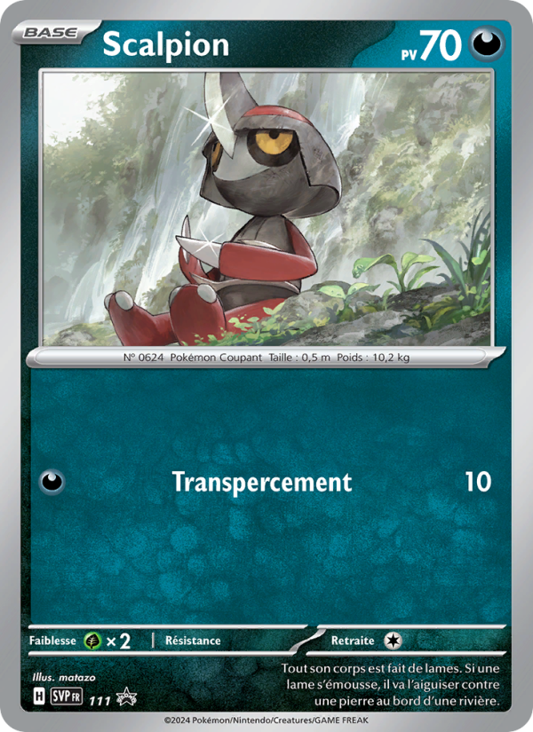 Scalpion 111 — SVP Black Star Promos (French Pokémon TCG card)