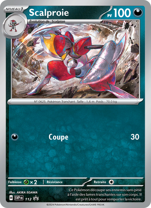 Scalproie 112 — SVP Black Star Promos (French Pokémon TCG card)