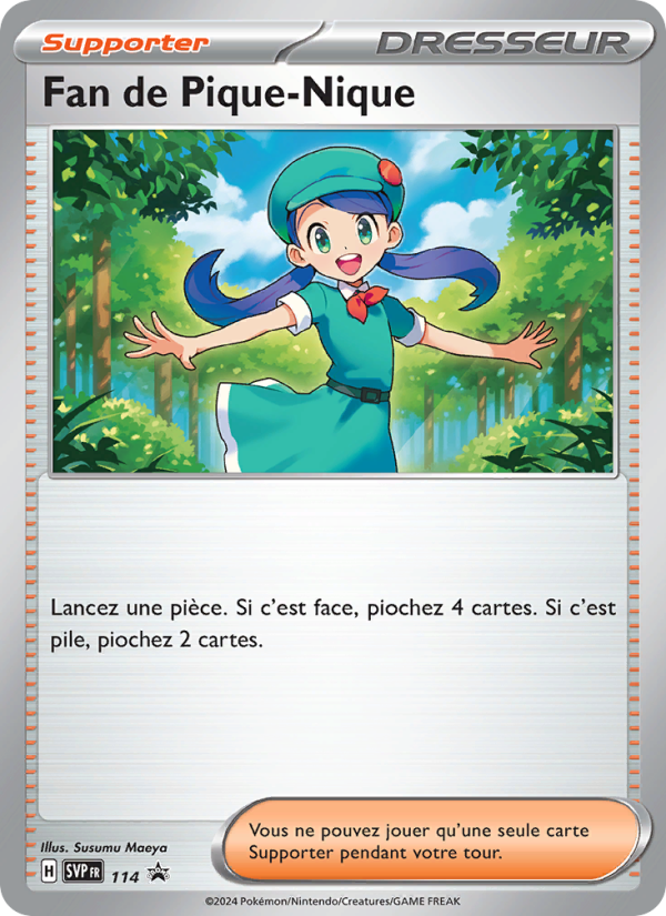Fan de Pique-Nique 114 — SVP Black Star Promos (French Pokémon TCG card)