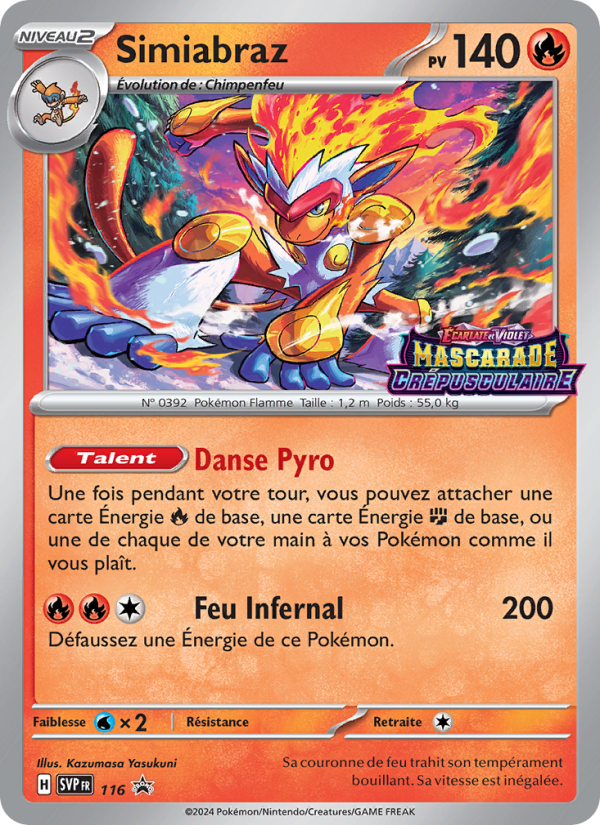 Simiabraz 116 — SVP Black Star Promos (French Pokémon TCG card)