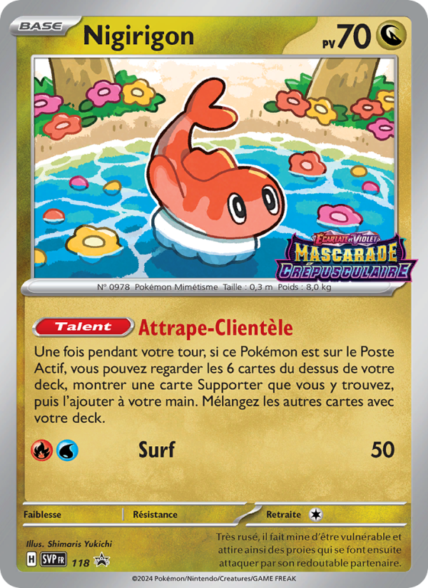 Nigirigon 118 — SVP Black Star Promos (French Pokémon TCG card)