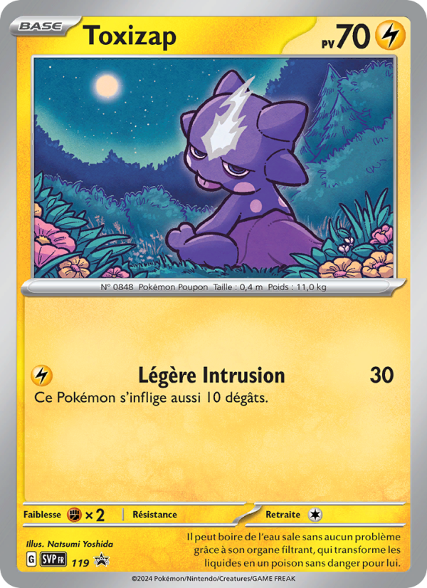 Toxizap 119 — SVP Black Star Promos (French Pokémon TCG card)