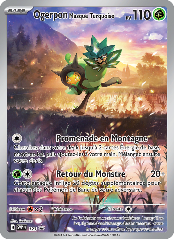 Ogerpon Masque Turquoise 123 — SVP Black Star Promos (French Pokémon TCG card)