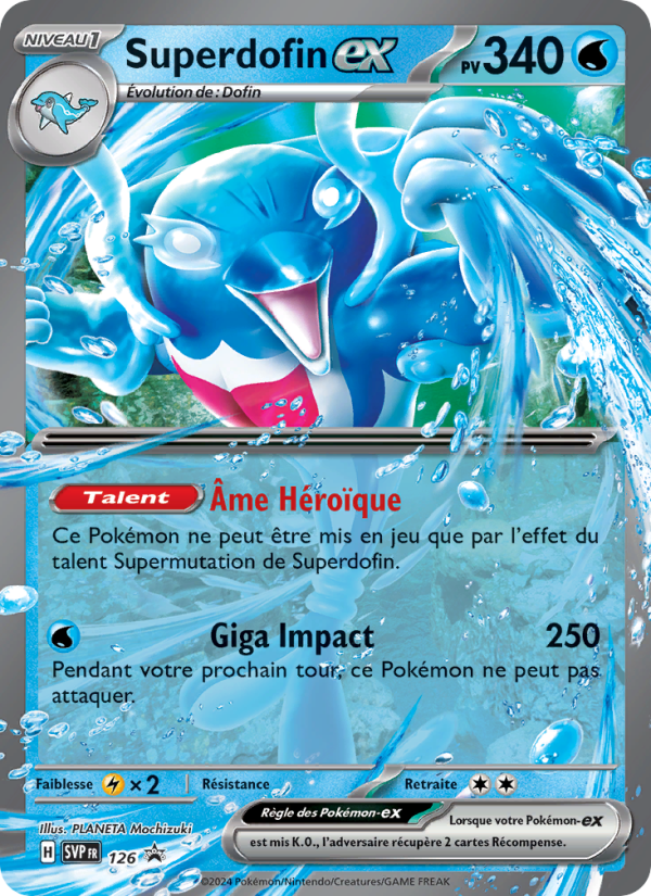 Superdofin-ex 126 — SVP Black Star Promos (French Pokémon TCG card)
