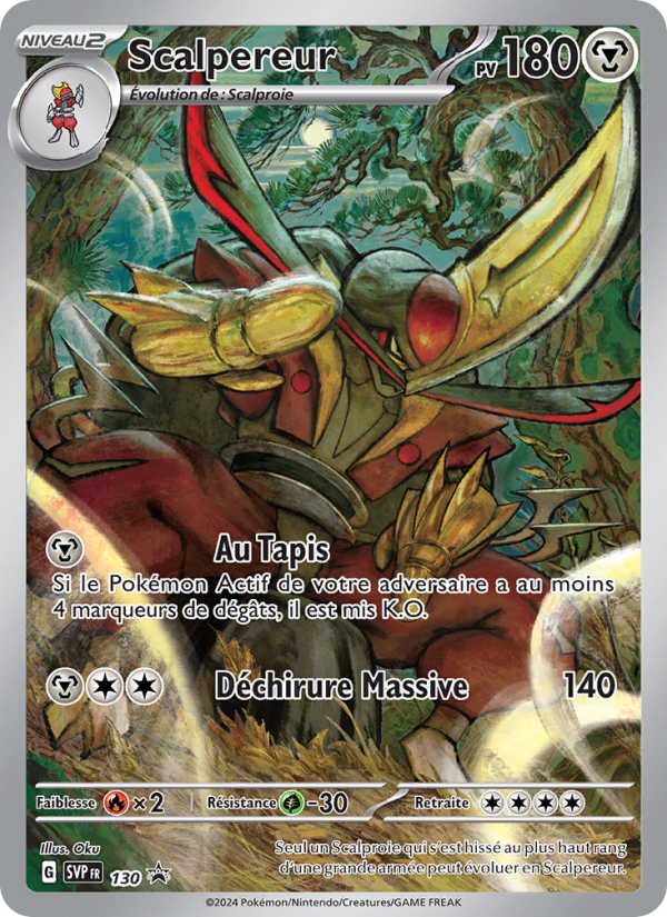Scalpereur 130 — SVP Black Star Promos (French Pokémon TCG card)