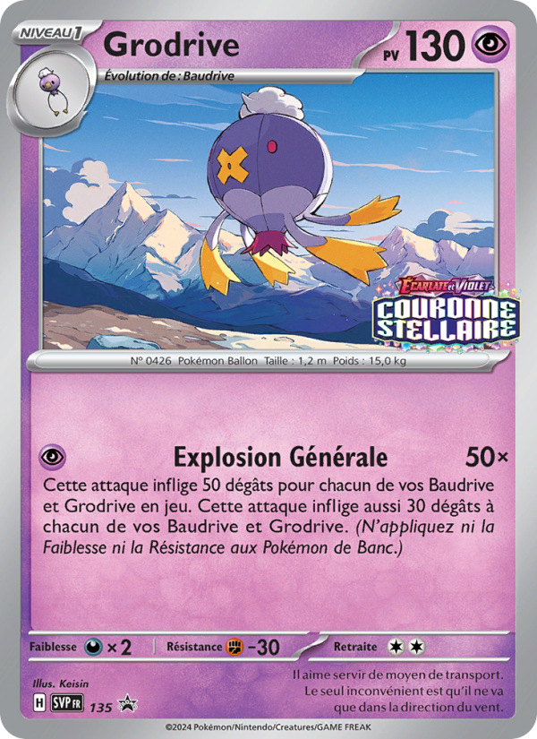 Grodrive 135 — SVP Black Star Promos (French Pokémon TCG card)