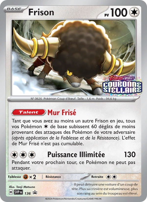 Frison 136 — SVP Black Star Promos (French Pokémon TCG card)