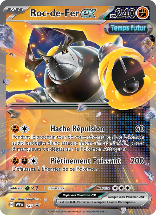 Roc-de-Fer-ex 147 — SVP Black Star Promos (French Pokémon TCG card)