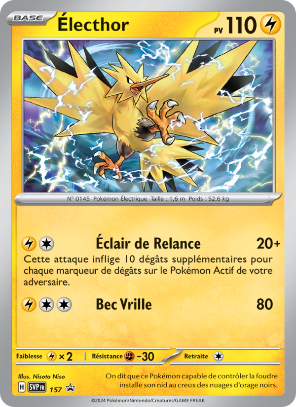 Électhor 157 — SVP Black Star Promos (French Pokémon TCG card)