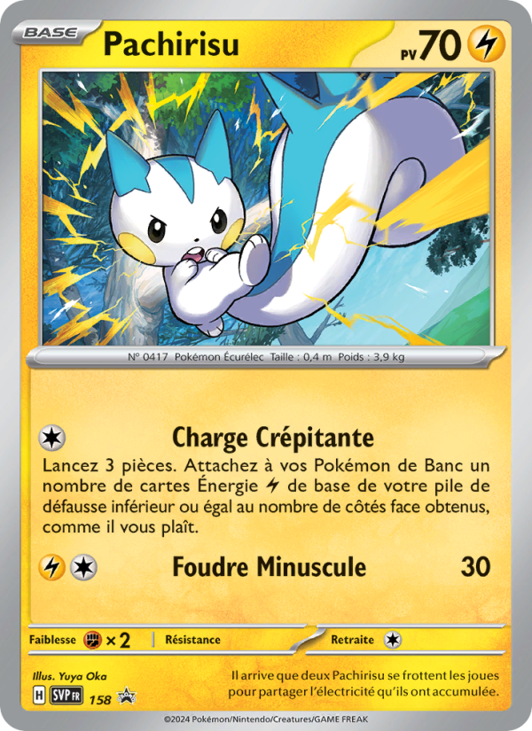 Pachirisu 158 — SVP Black Star Promos (French Pokémon TCG card)
