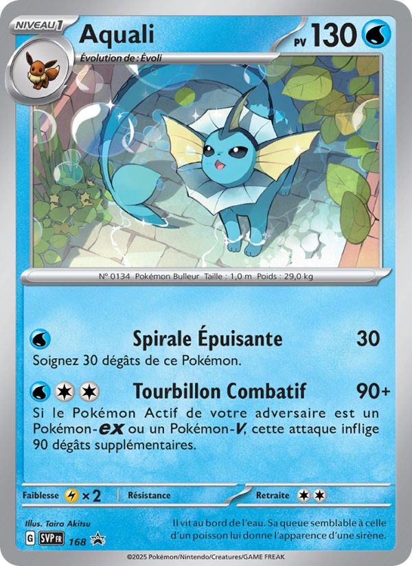 Aquali 168 — SVP Black Star Promos (French Pokémon TCG card)