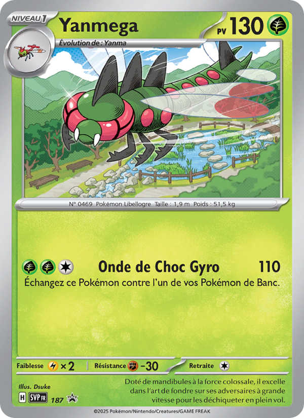 Yanmega 187 — SVP Black Star Promos (French Pokémon TCG card)