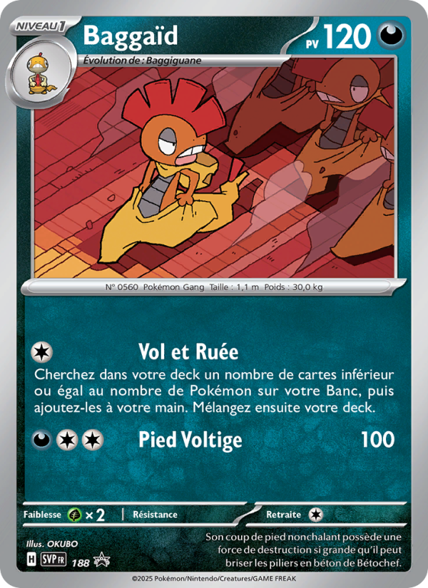 Baggaïd 188 — SVP Black Star Promos (French Pokémon TCG card)