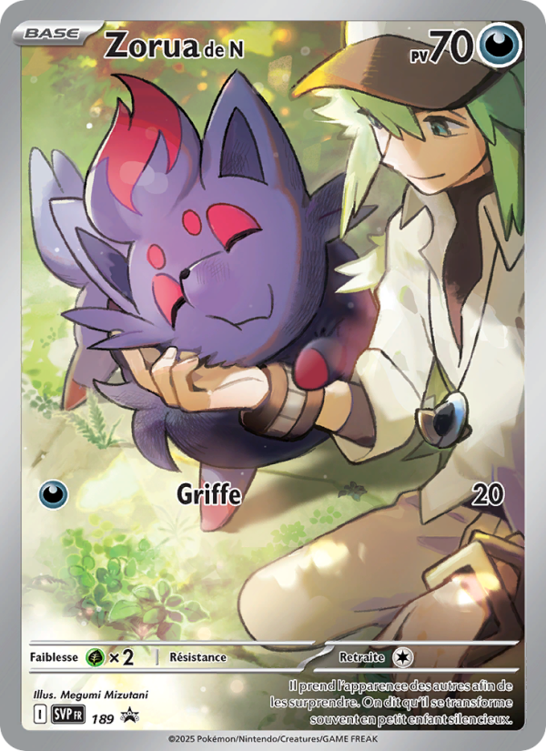 Zorua de N 189 — SVP Black Star Promos (French Pokémon TCG card)
