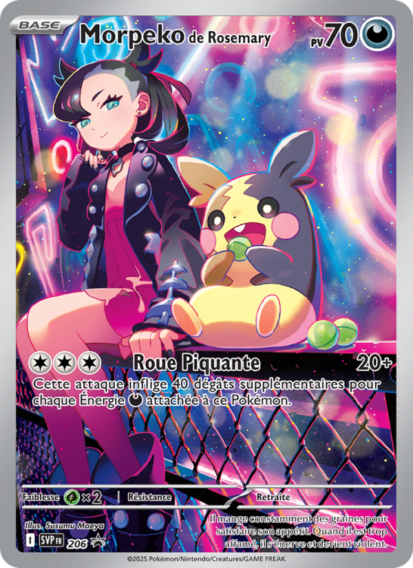Morpeko de Rosemary 206 — SVP Black Star Promos (French Pokémon TCG card)