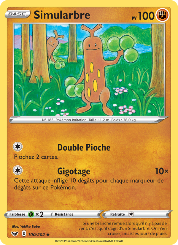 Simularbre 100 — Sword & Shield (French Pokémon TCG card)