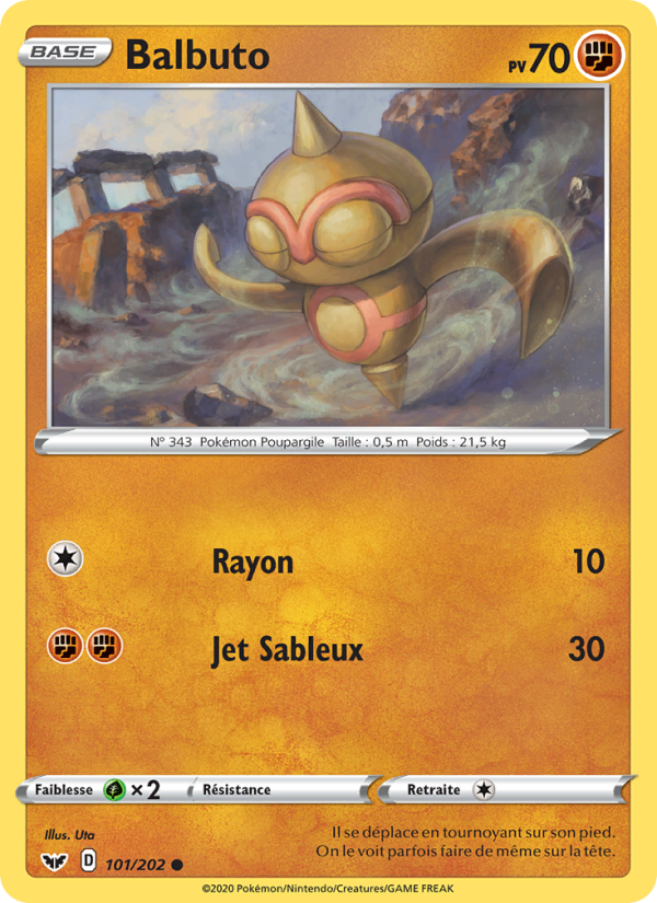 Balbuto 101 — Sword & Shield (French Pokémon TCG card)
