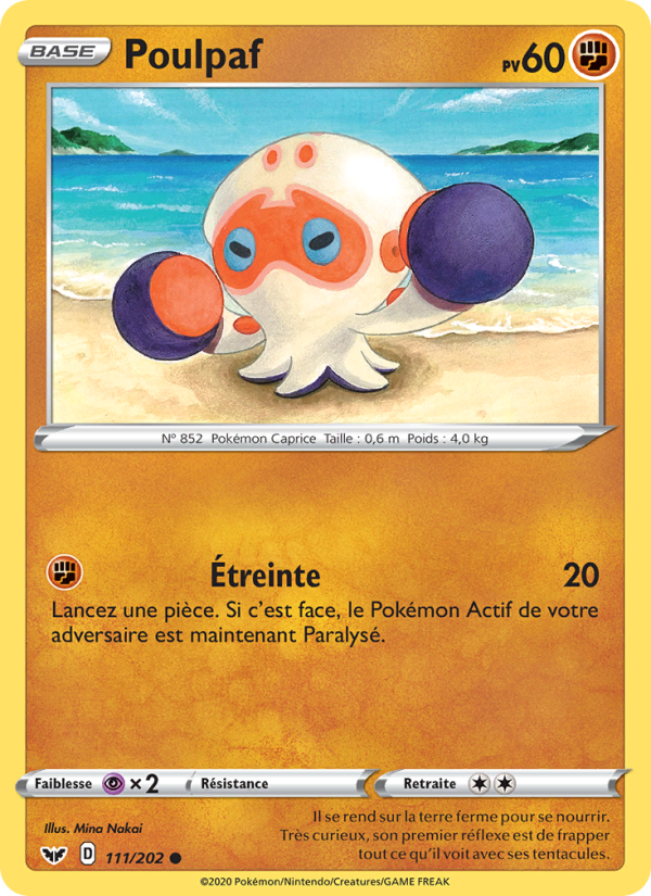Poulpaf 111 — Sword & Shield (French Pokémon TCG card)
