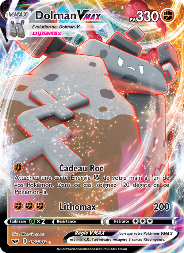 Dolman VMAX 116 — Sword & Shield (French Pokémon TCG card)